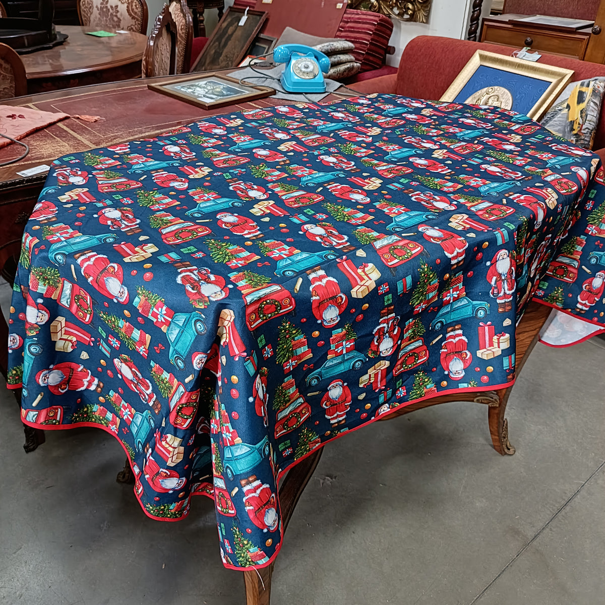 Tovaglia Da Tavola Antimacchia Natalizia Cm140x180