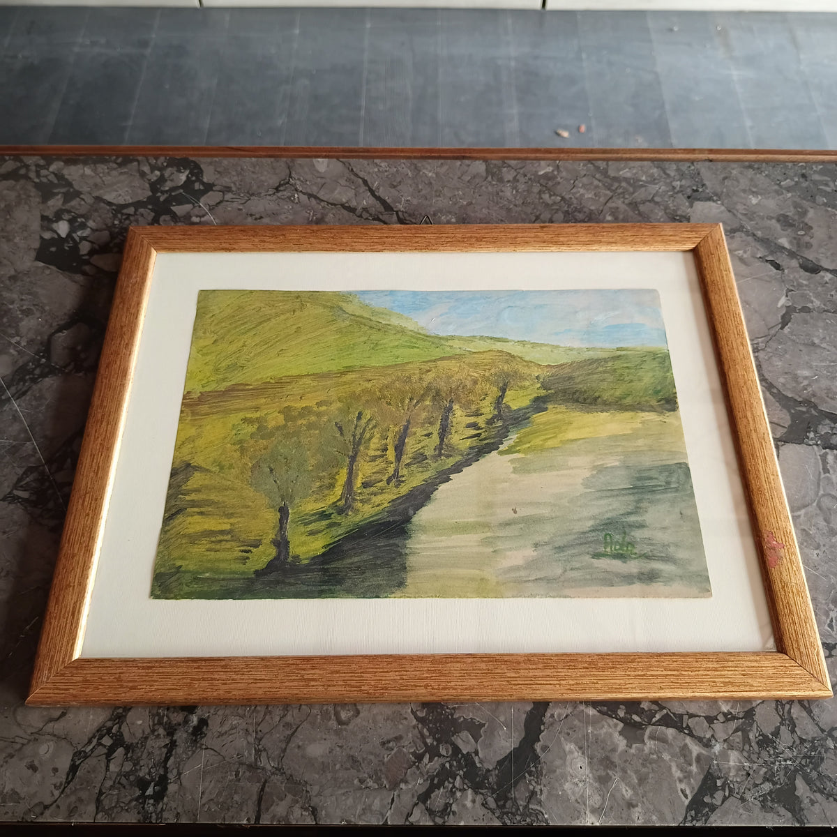 Quadro Paesaggio Bosco Di Ada Cm41x31