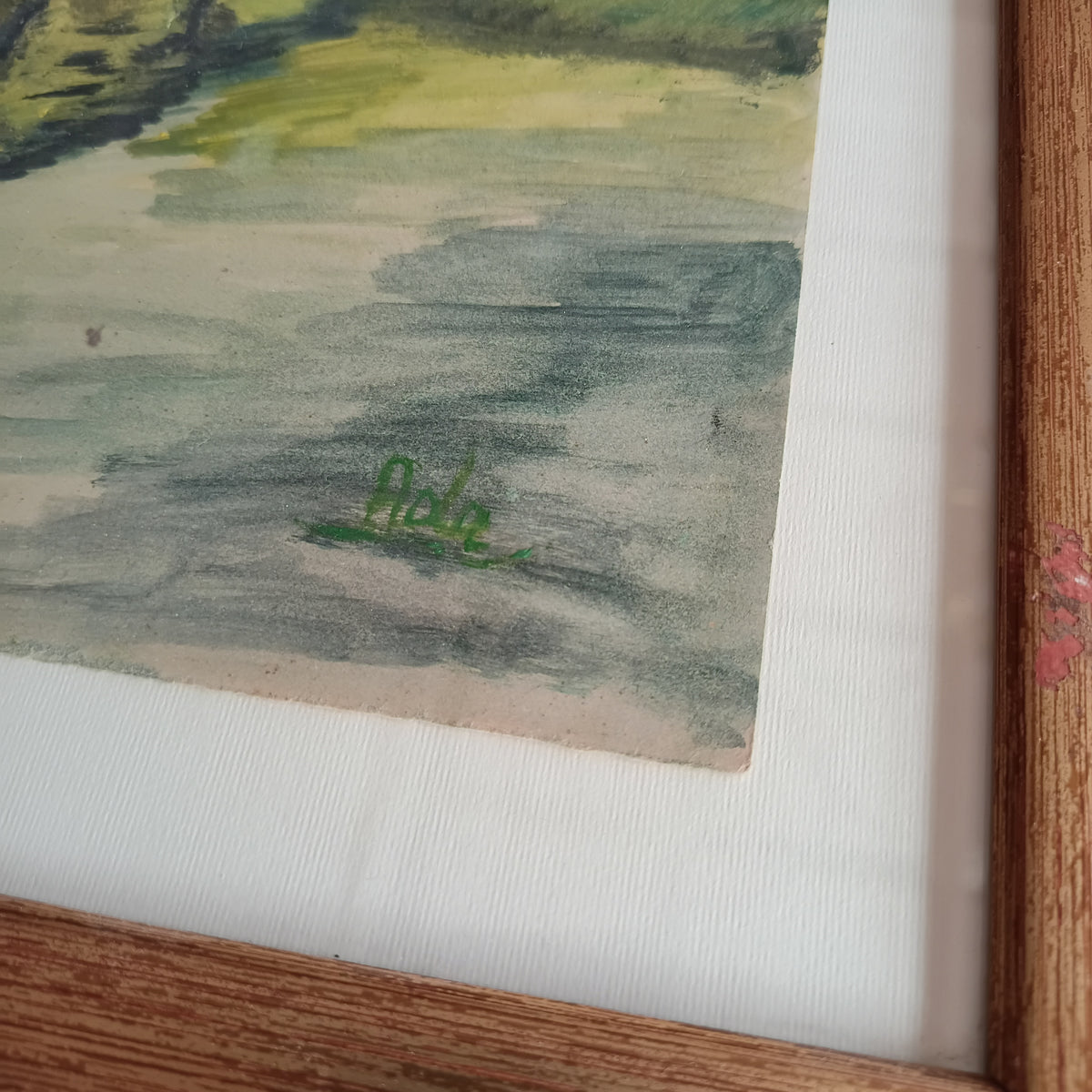 Quadro Paesaggio Bosco Di Ada Cm41x31