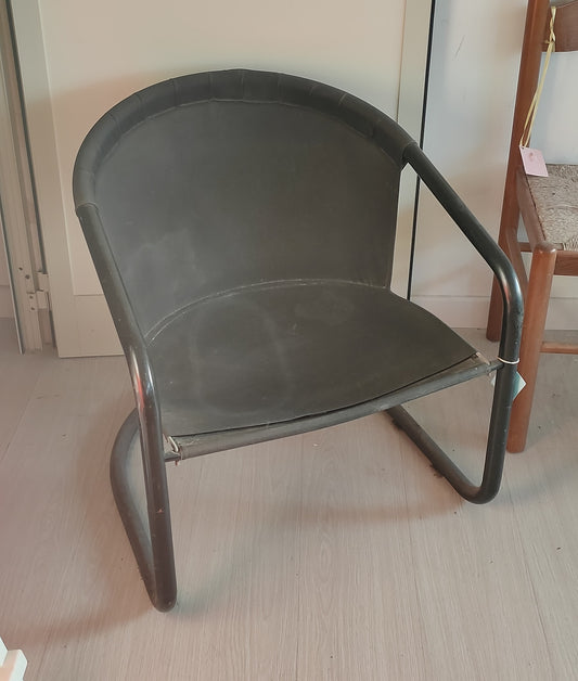Poltroncina Tubolare Nera