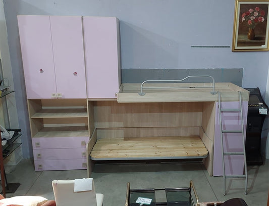 Cameretta A Ponte 2/letti Cm340x90x244h