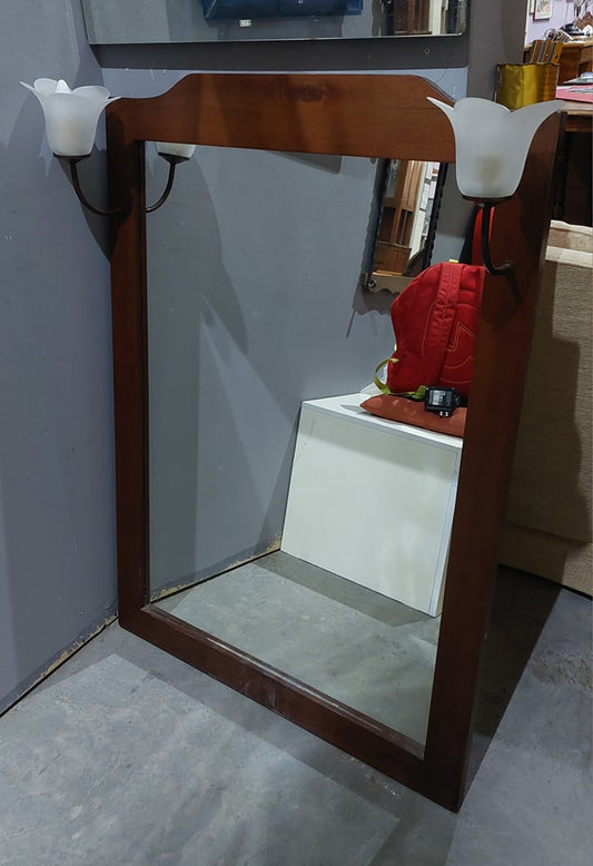 Specchio Bagno Legno 2/l Cm81x116
