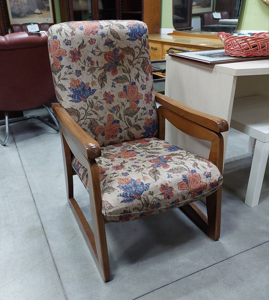 Poltrona Reclinabile Legno/imb Vintage