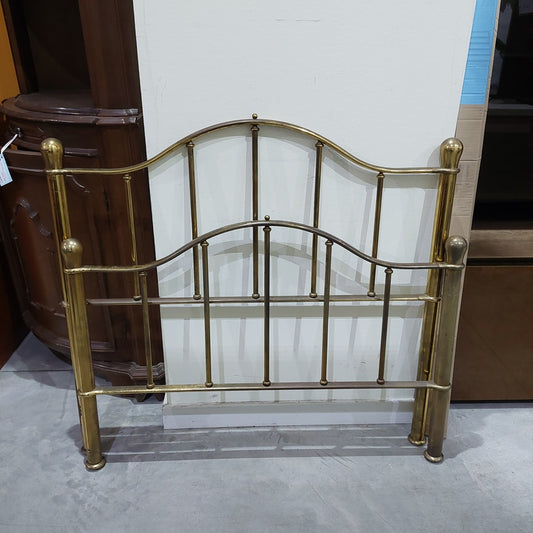 Letto Singolo Ottone Con Rete* Metallo