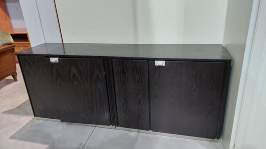 Sparecchiatavola Nero 4/ante Anni '70 Cm180x42x74h