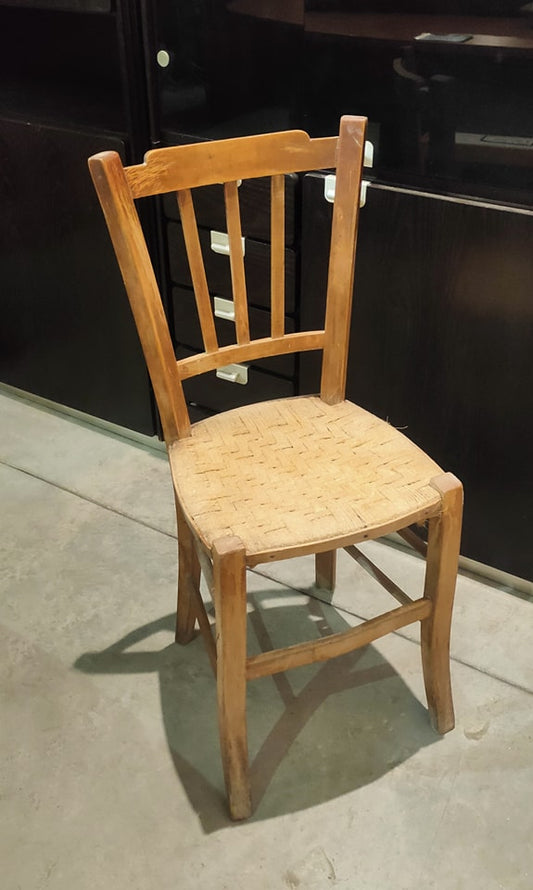 Sedia Legno/corda Primi '900