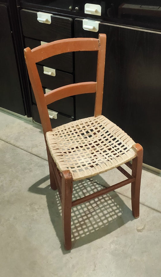 Sediolina Legno/corda Primi '900