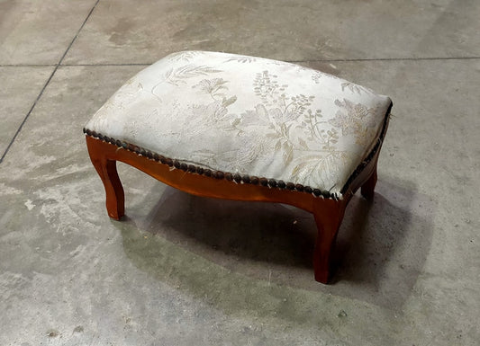 Pouf Poggiapiedi Legno Imb Tessuto* Cm37x27x20h