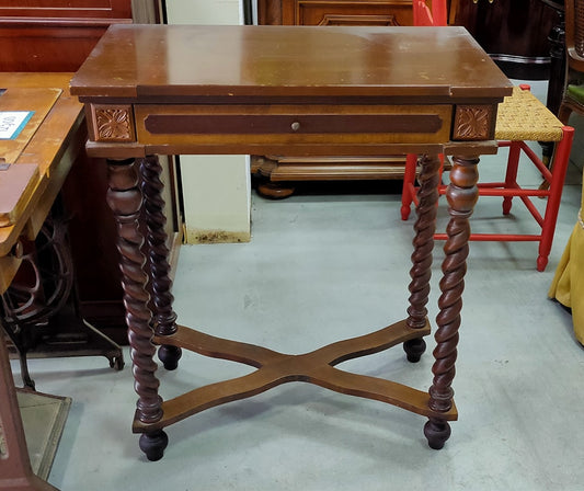 Consolle Legno 1/c Piedi Torchon  Cm74x41x84h