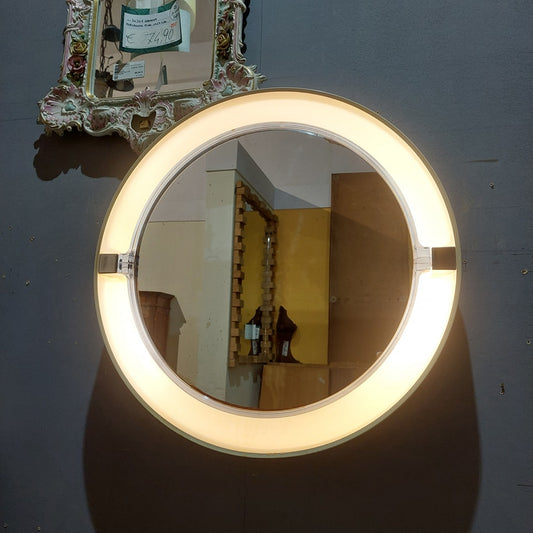 Specchio* Basculante Con Luce Space Age Anni '70 D61