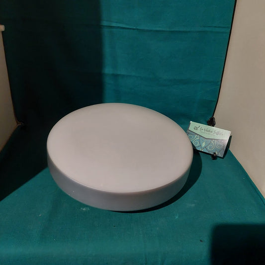 Plafoniera Vetro Bianco/argento