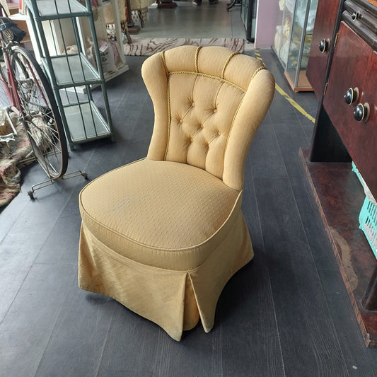 Poltroncina* Da Camera Tessuto* Capitonne' Anni '50