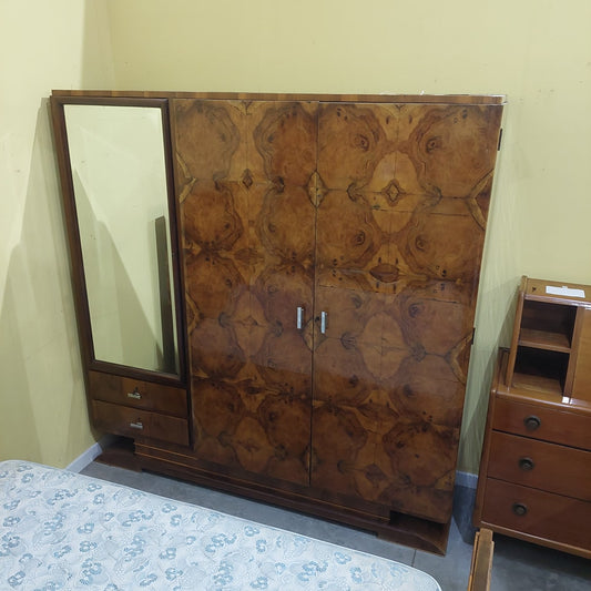 Armadio Radica Di Noce 3/s 2/c Cm200x58x202h