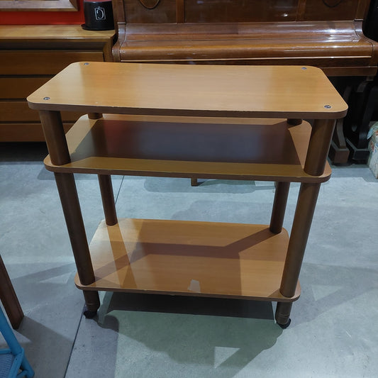 Carrellino* Porta Tv Marrone Cm80x38,5x85h