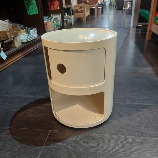 Comodino Kartell Design Anna Castelli Anni '60 D32x40h