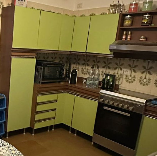 Cucina Angolare Verde Snaidero Vintage Cm260-155x47x86h