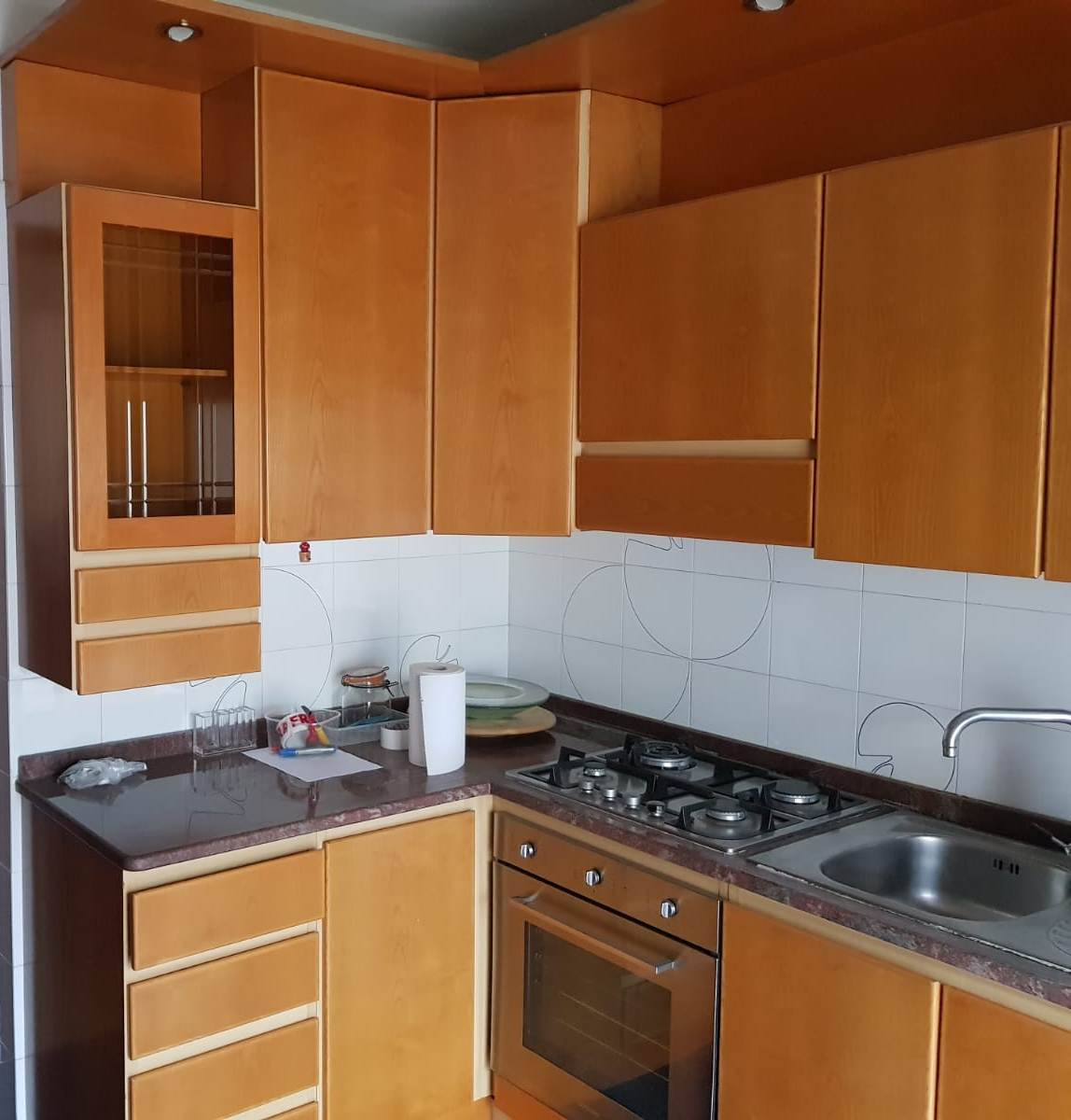 Cucina Angolare Legno Con Top In Granito