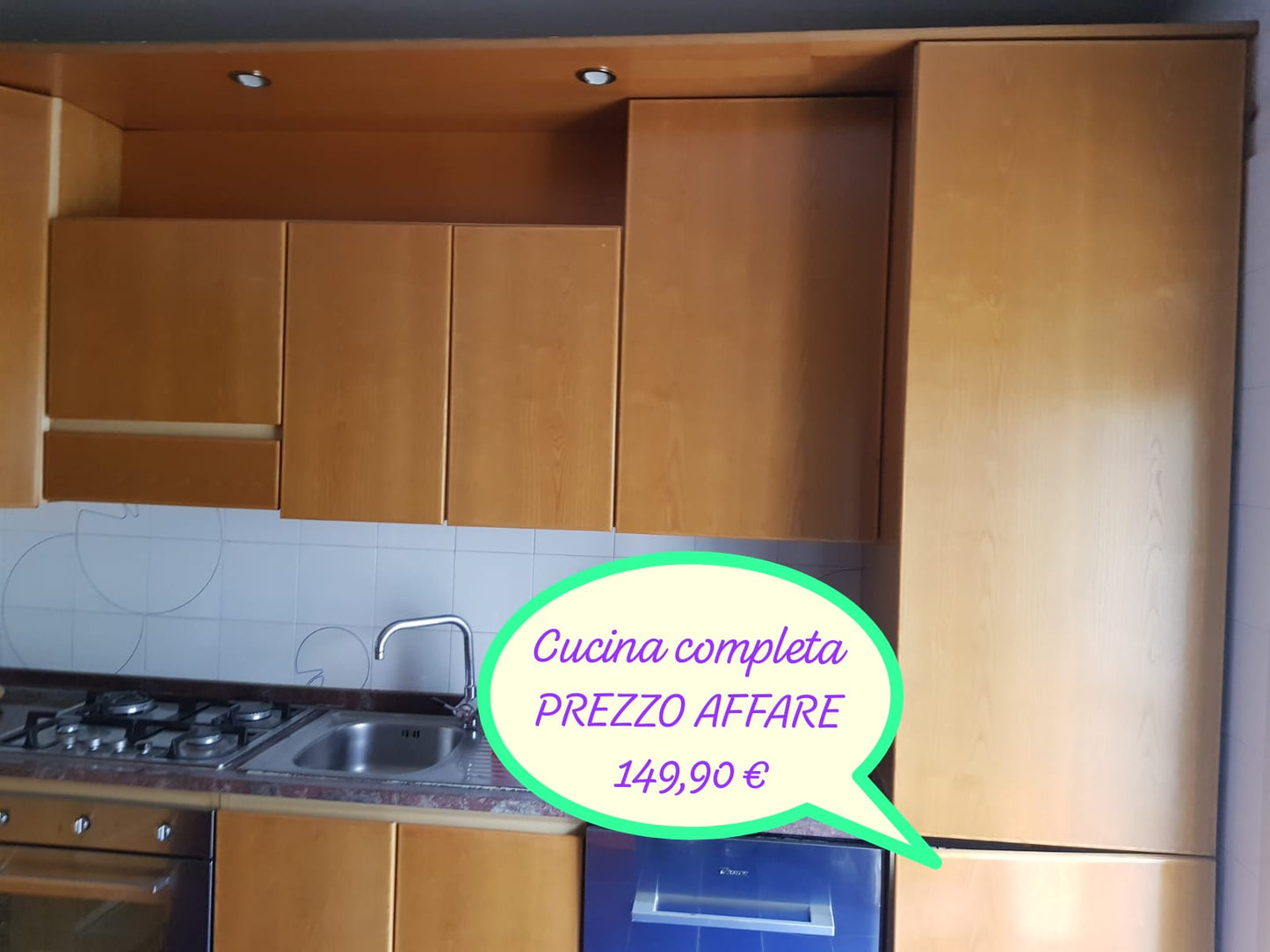 Cucina Angolare Legno Con Top In Granito