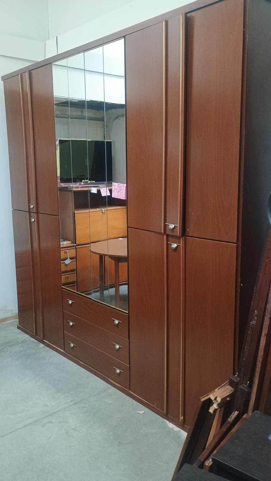 Armadio * Noce Anni 60 10/a 3/c Cm282x60x259h