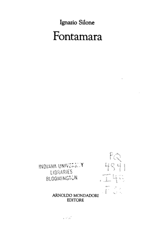 Fontamara - Ignazio Silone