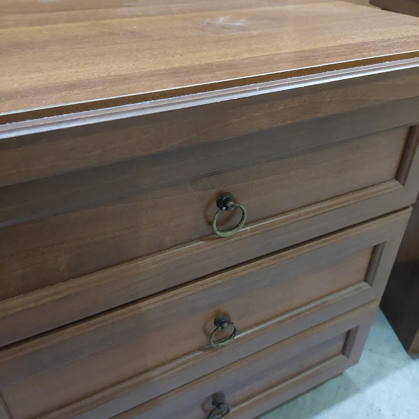 Coppia Comodini Noce 3/c Cm55x40x54