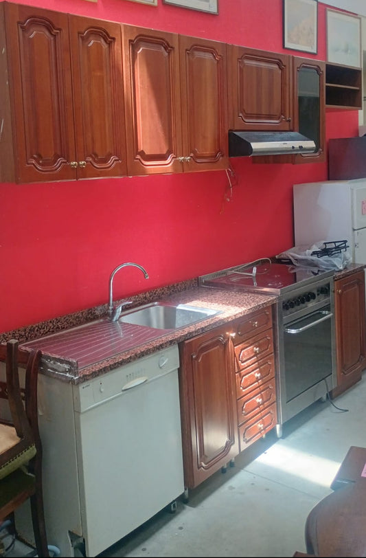 Cucina Lineare In Legno Piano In Granito Cm260/325