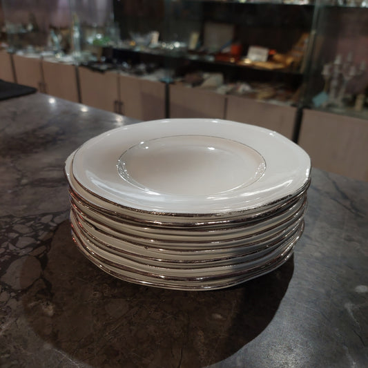 Set/9 Piattini Dolce Porcellana Laveno Antica