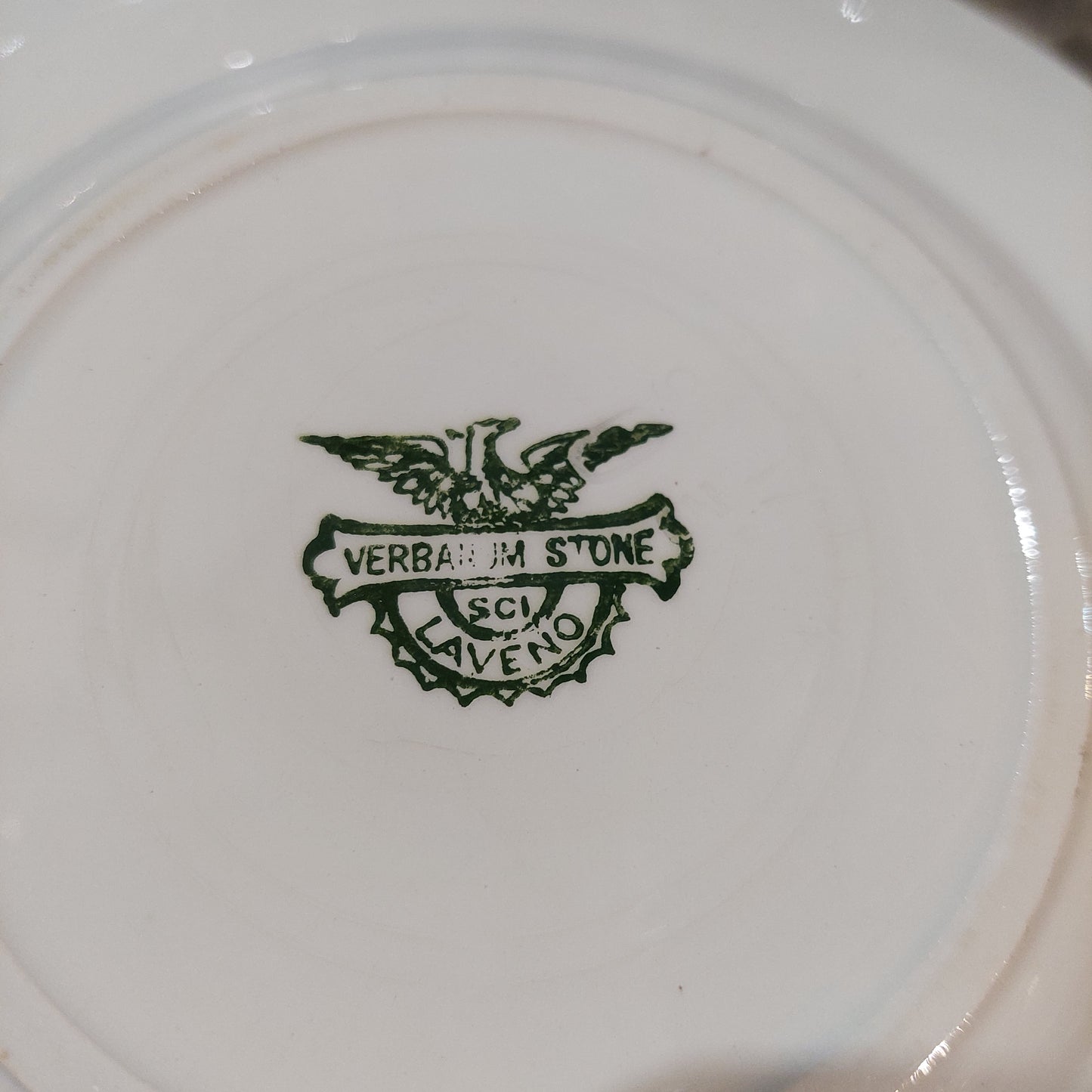 Set/9 Piattini Dolce Porcellana Laveno Antica