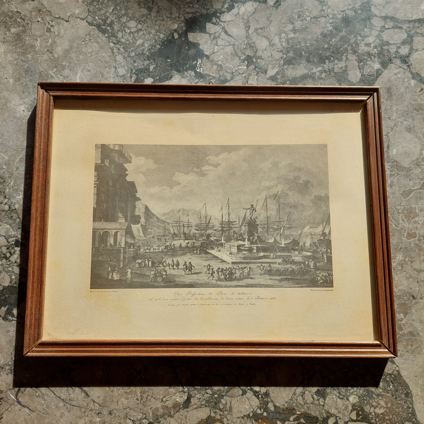 Quadro Stampa Messina Antica Cm34x26