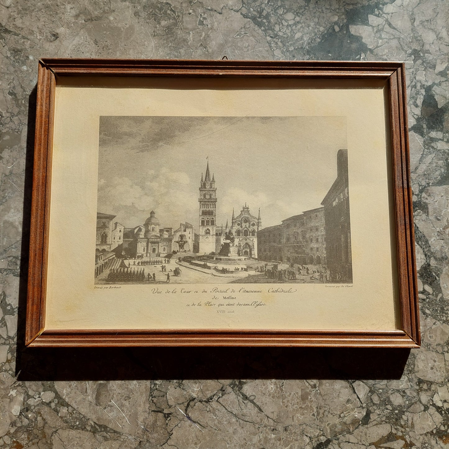 Quadro Stampa Messina Antica Cm34x26