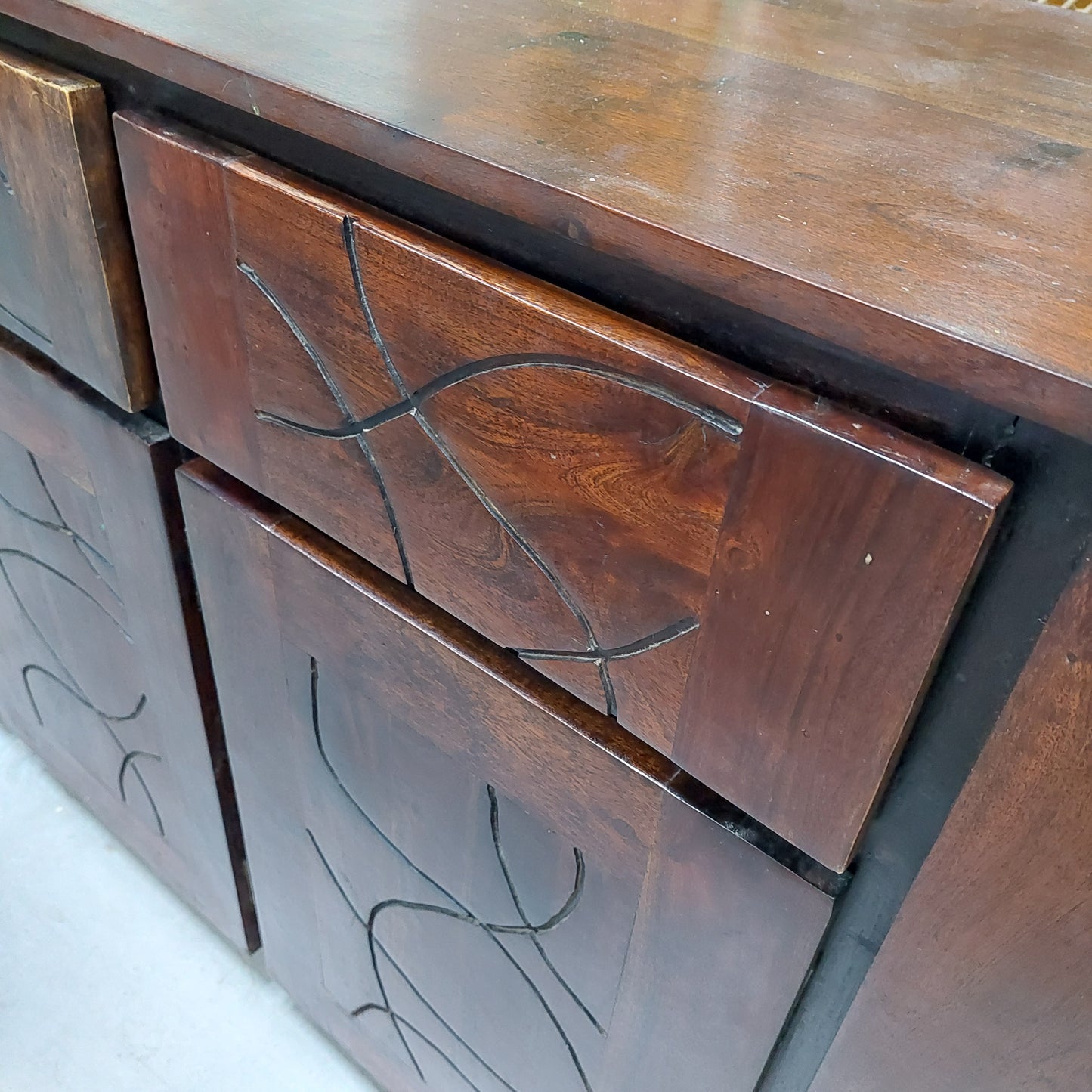 Sparecchiatavolo Legno* Di Teak Cm150x45x85h