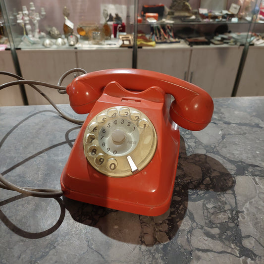 Telefono A Disco Sip Vintage Arancione *