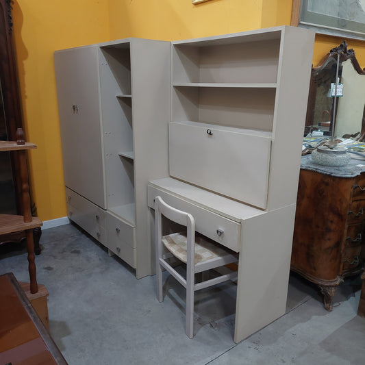 Armadio E Scrivania Con Sedia Per Cameretta Cm235x60x174h