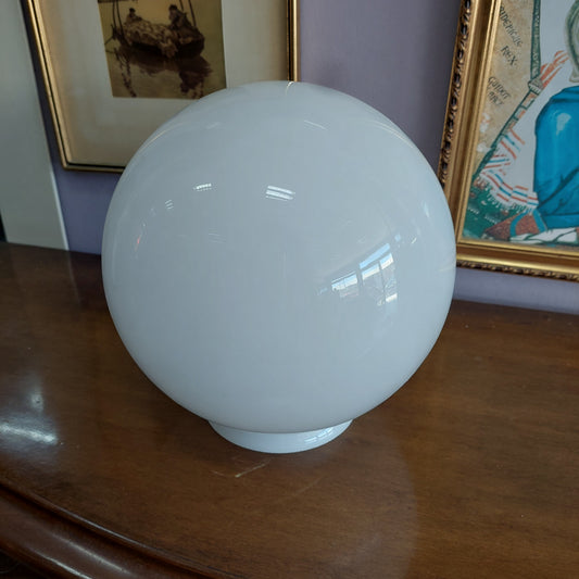 Sfera Lampadario Vetro Opalino