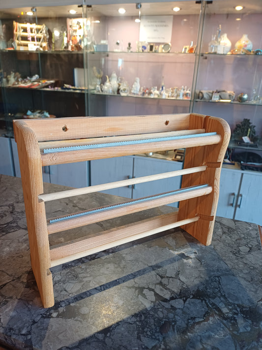 Porta Rotoli Da Parete In Legno Cm33x25,5x10h