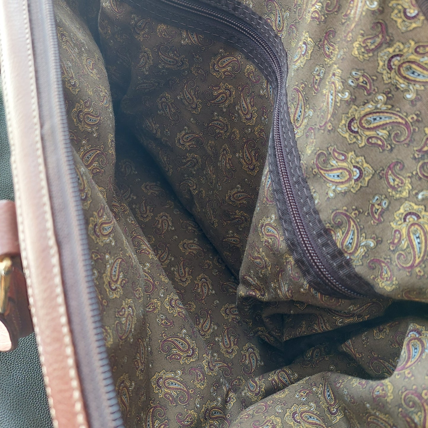 Borsone Da Viaggio Verde In Pelle Vintage Universal