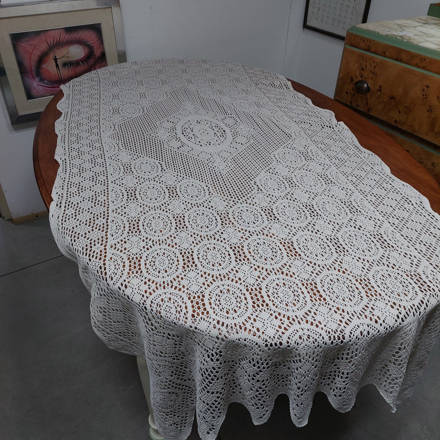 Copritavola Pizzo Bianco Cm230x115