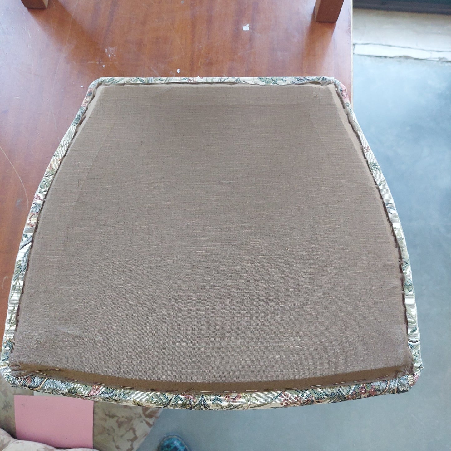 Set/4 Sedute Imbottite Tessuto Fiori