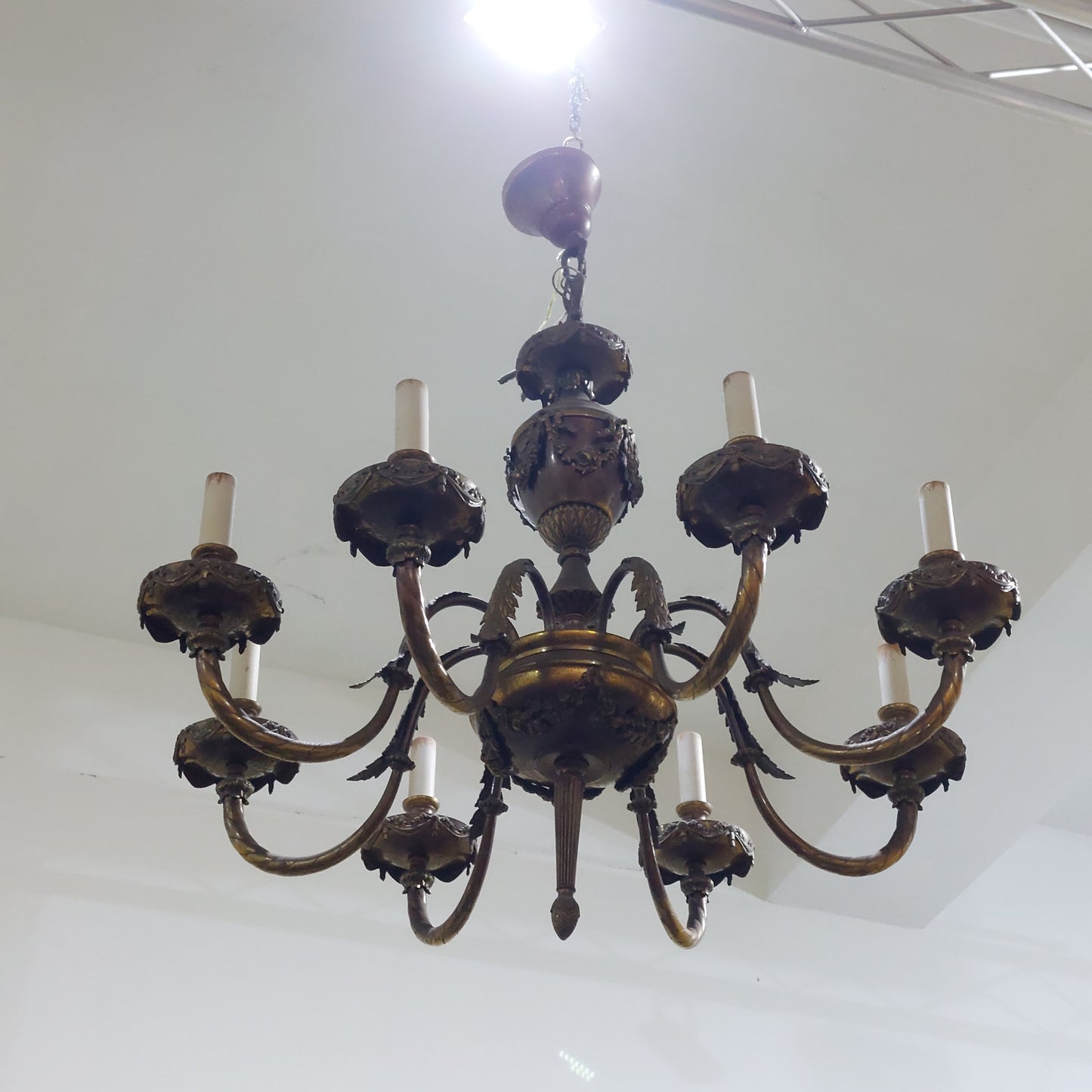 Lampadario Ottone 8/luci