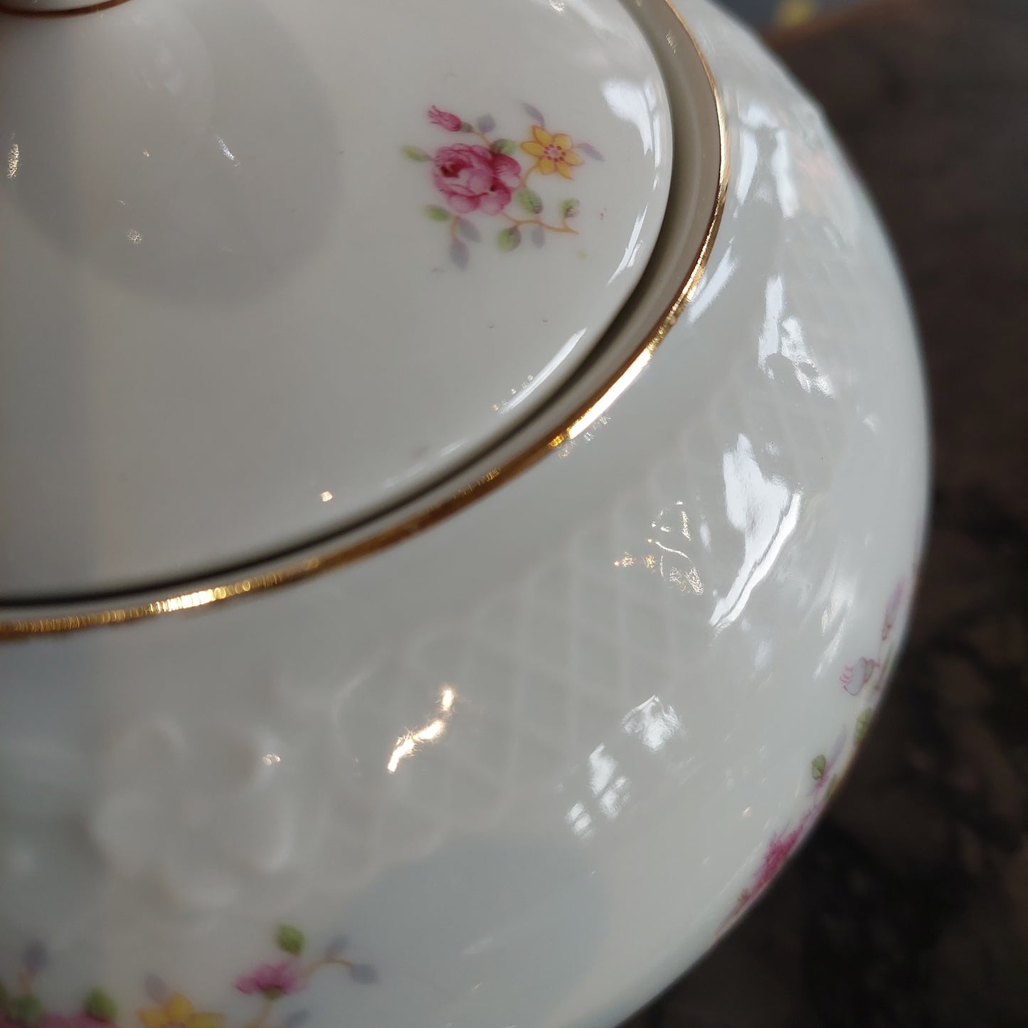 Servizio The Porcellana Bavaria Decoro Fiori 12 Tazze + 3 Pezzi *