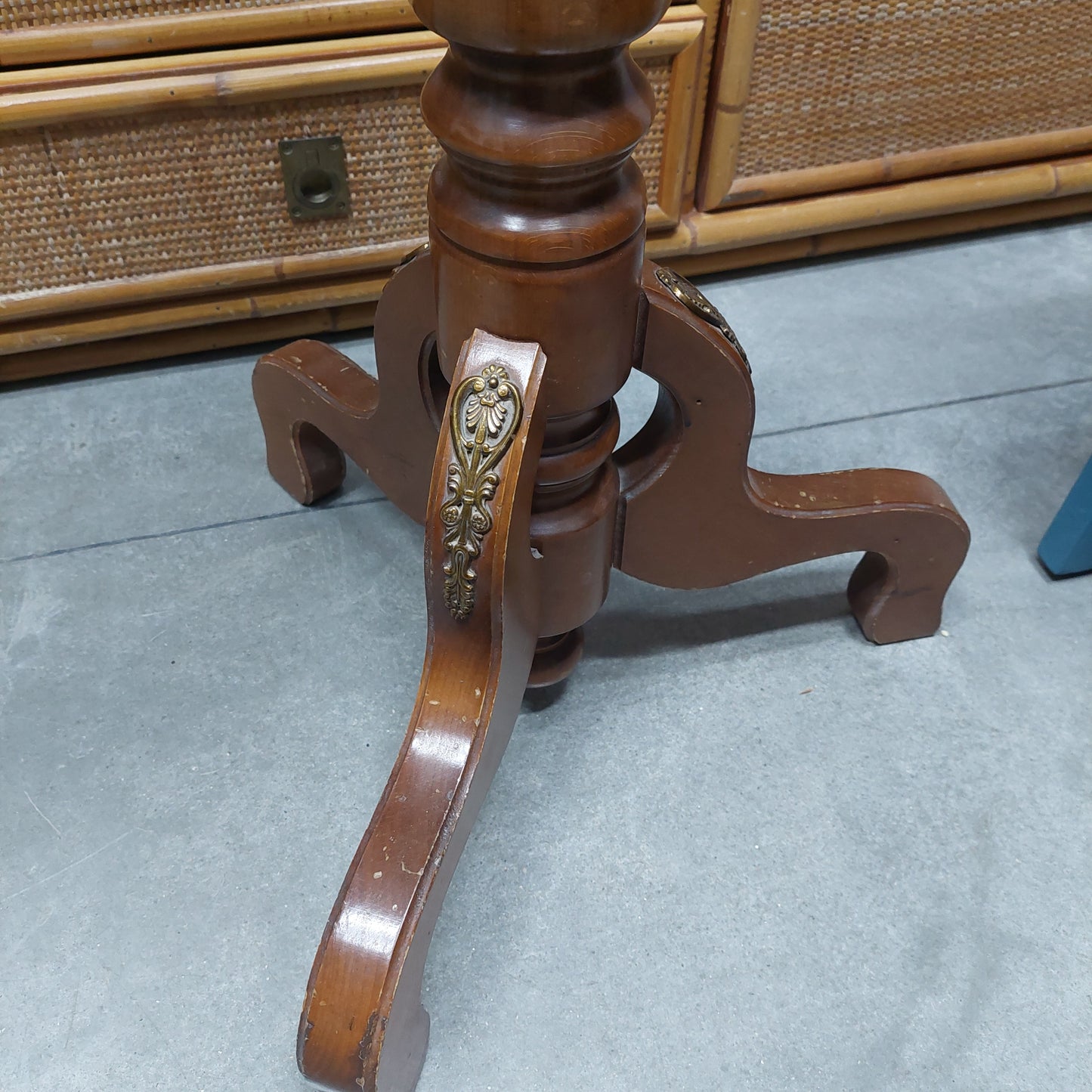 Piantana Appendiabiti Legno Porcellana Capodimonte