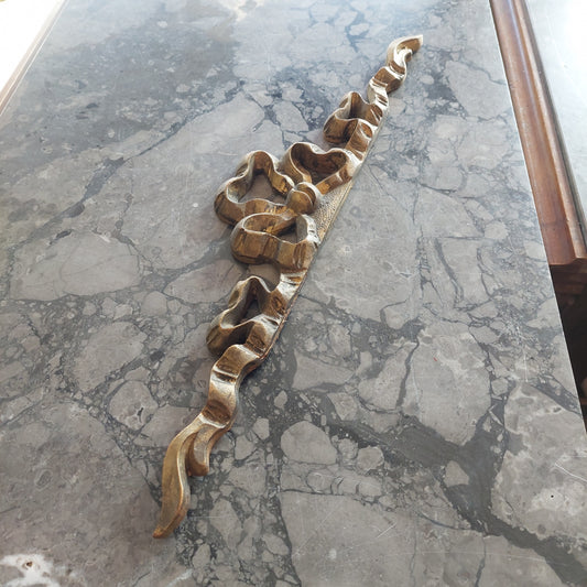 Fregio Fiocco Legno* Oro Cm49x9