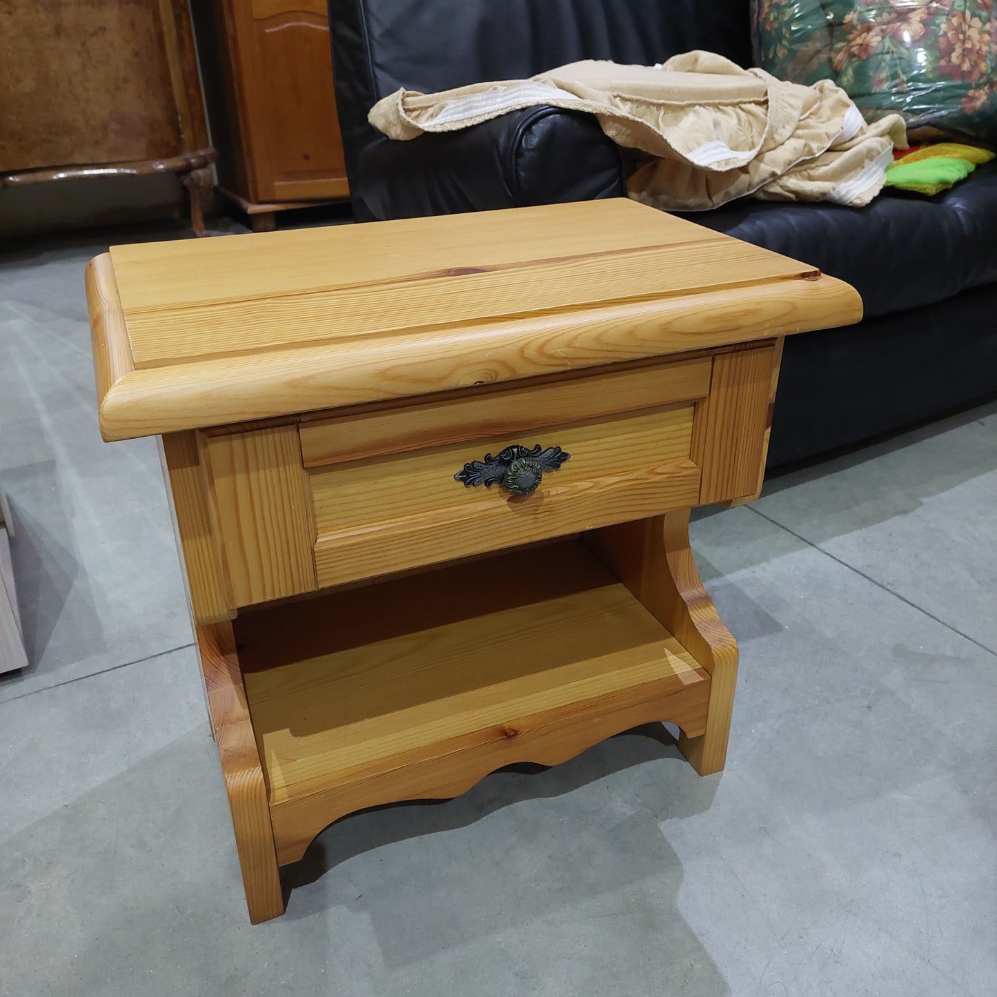 Comodino Legno Stile Country 1/c Cm45x33x53h