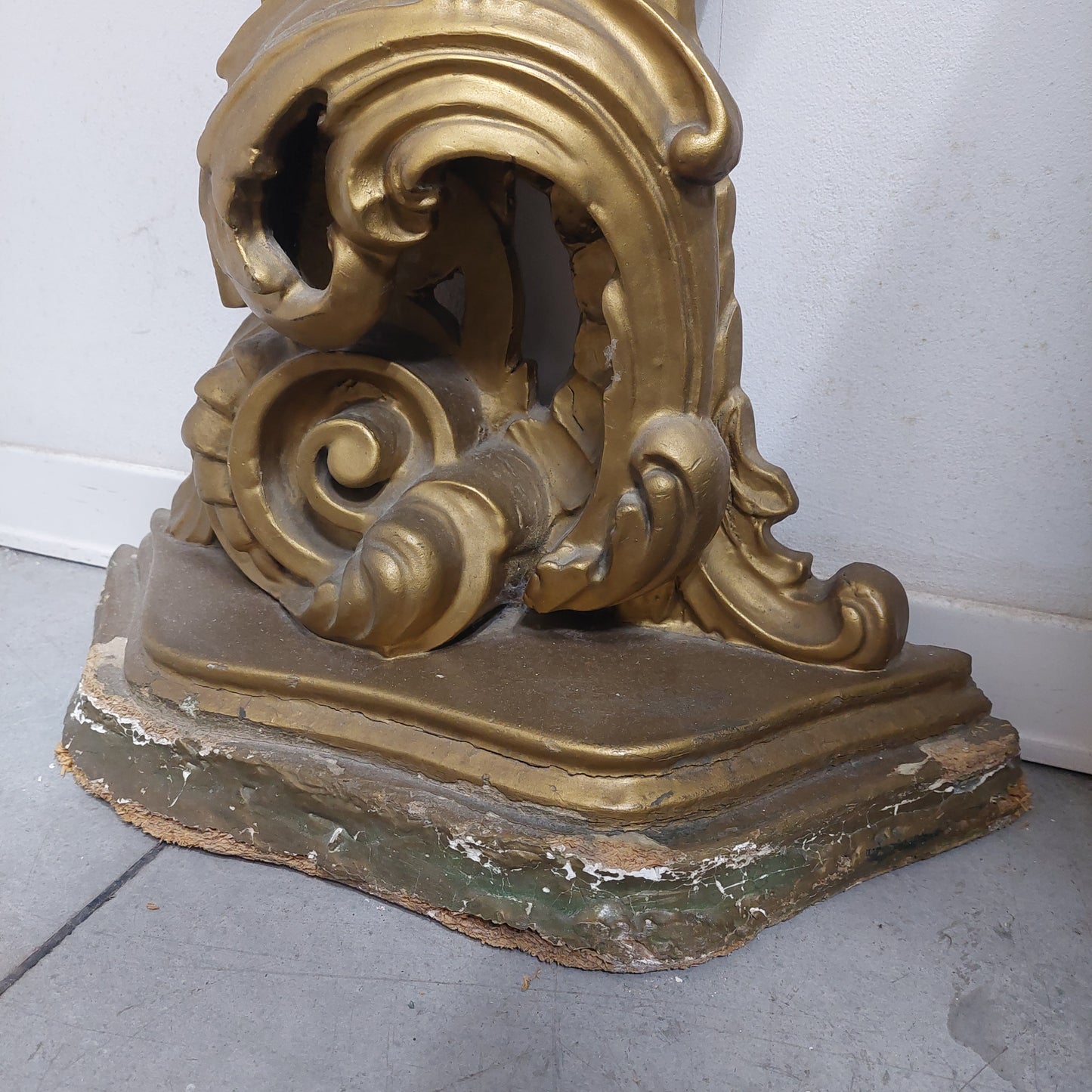 Consolle * Legno Oro Marmo Cm82x26x78h