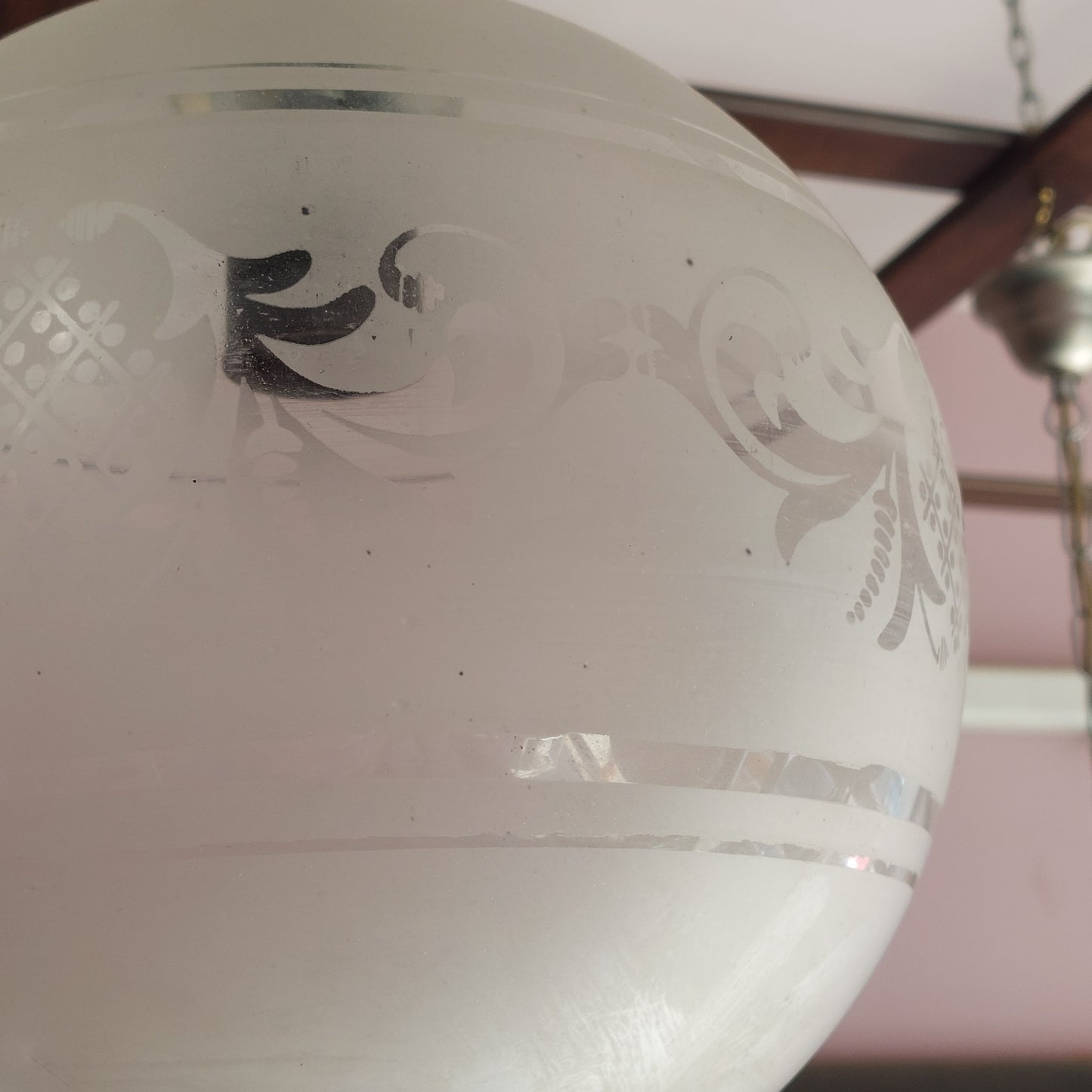 Lampadario Sfera Vetro 1/luce
