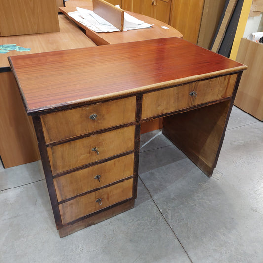 Scrivania* Legno Stile Decò 5/c Cm109x65x80h