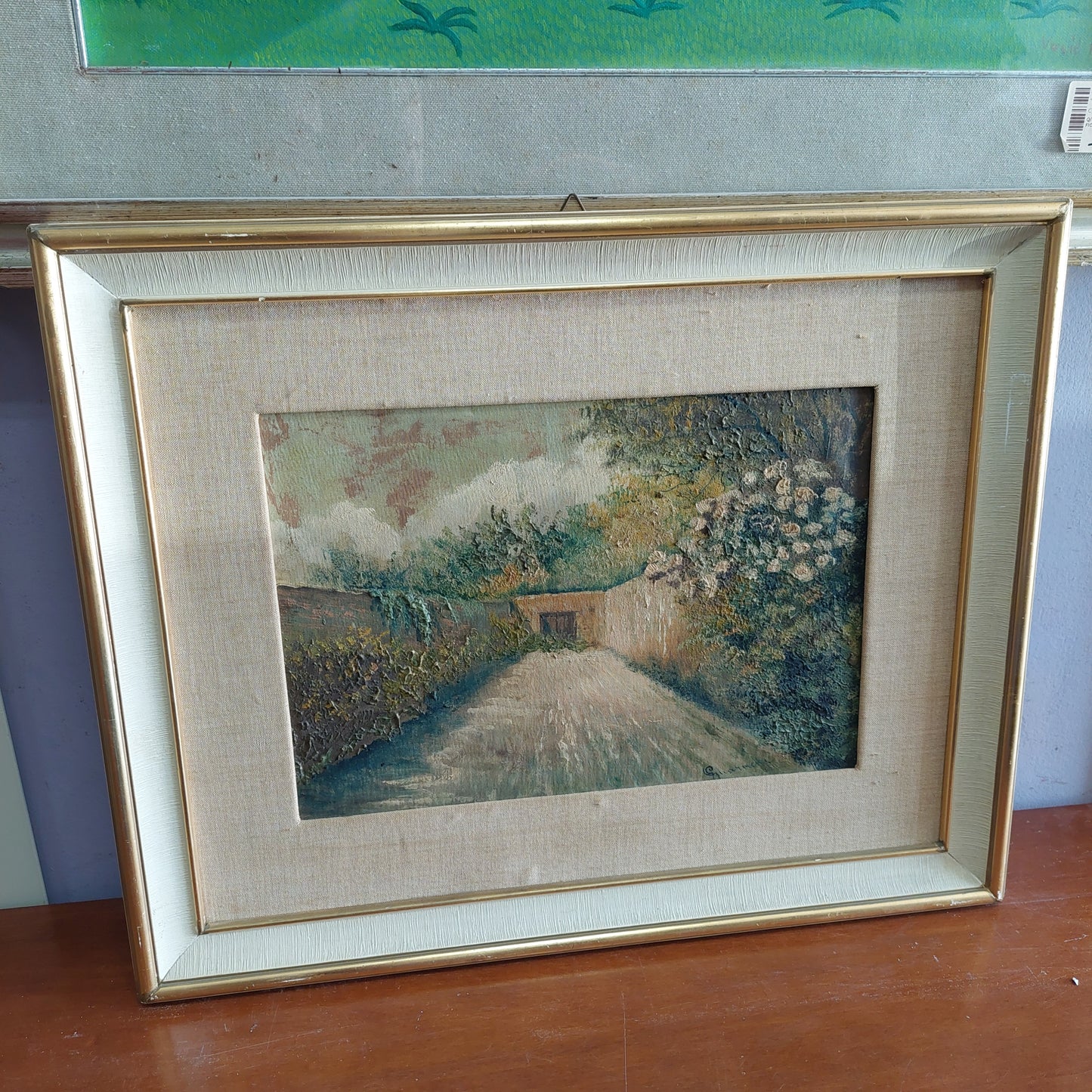 Quadro Paesaggio Campestre Firmato Guarnera Cm53x43