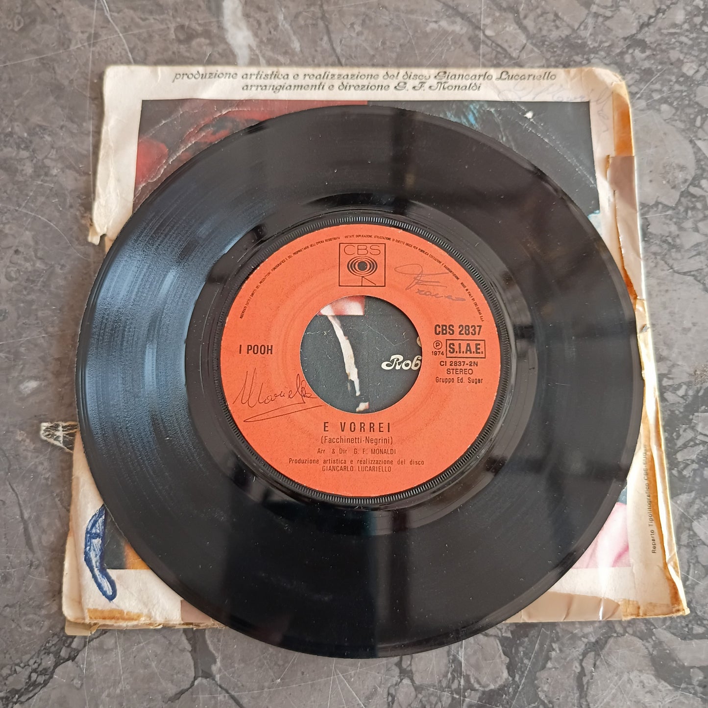 V/*per Te Qualcosa Ancora/e Vorrei-i Pooh (45 Giri) 1974