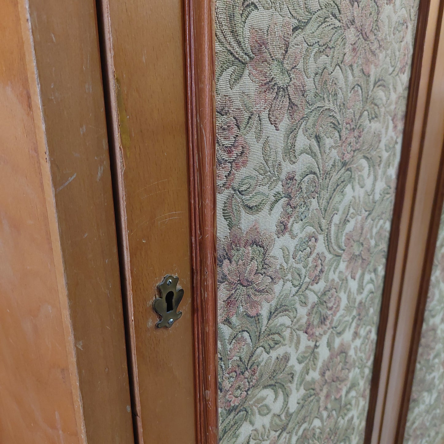 Armadio 10 Ante Legno/tessuto A Fiori* Cm260x62x285h
