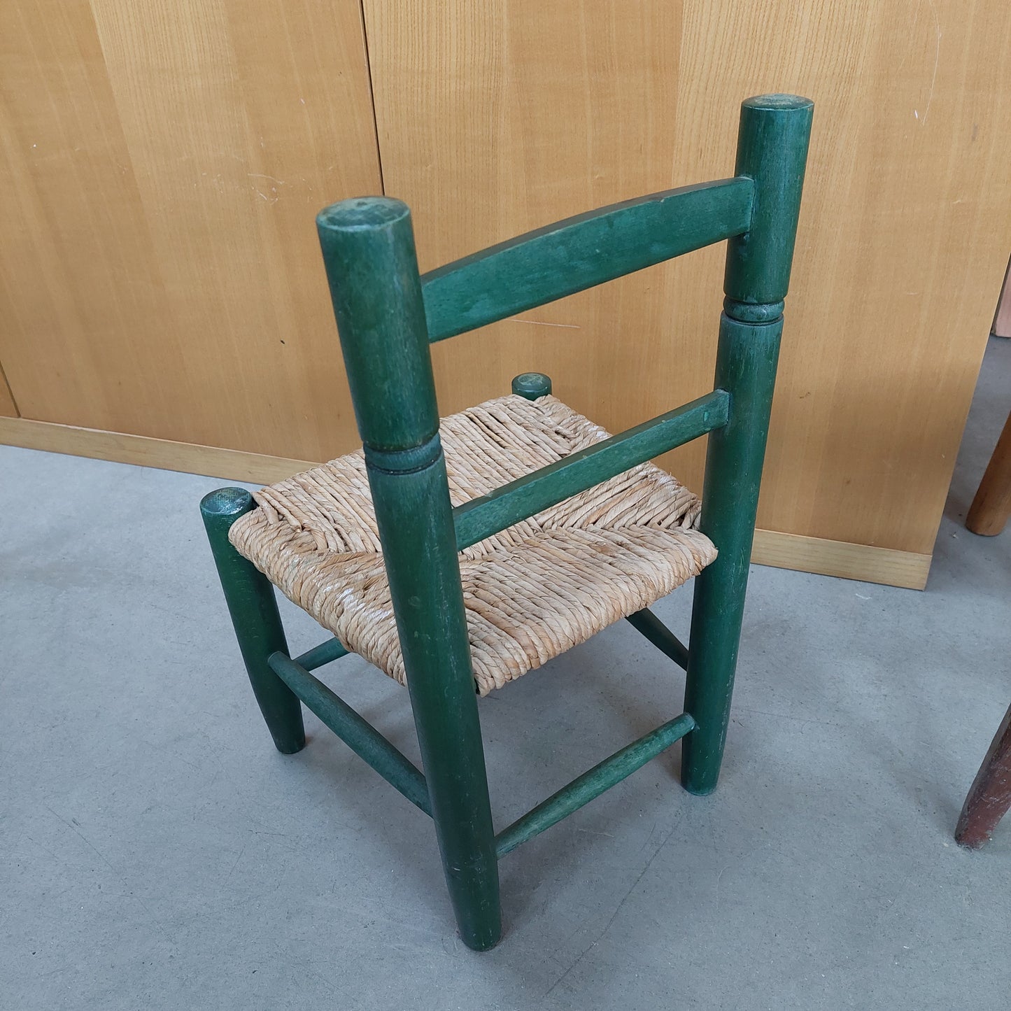 Sediolina Bimbi Legno Verde Vintage